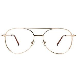 Clearly Atlin Gold Pilot / Aviator Glasses Frames